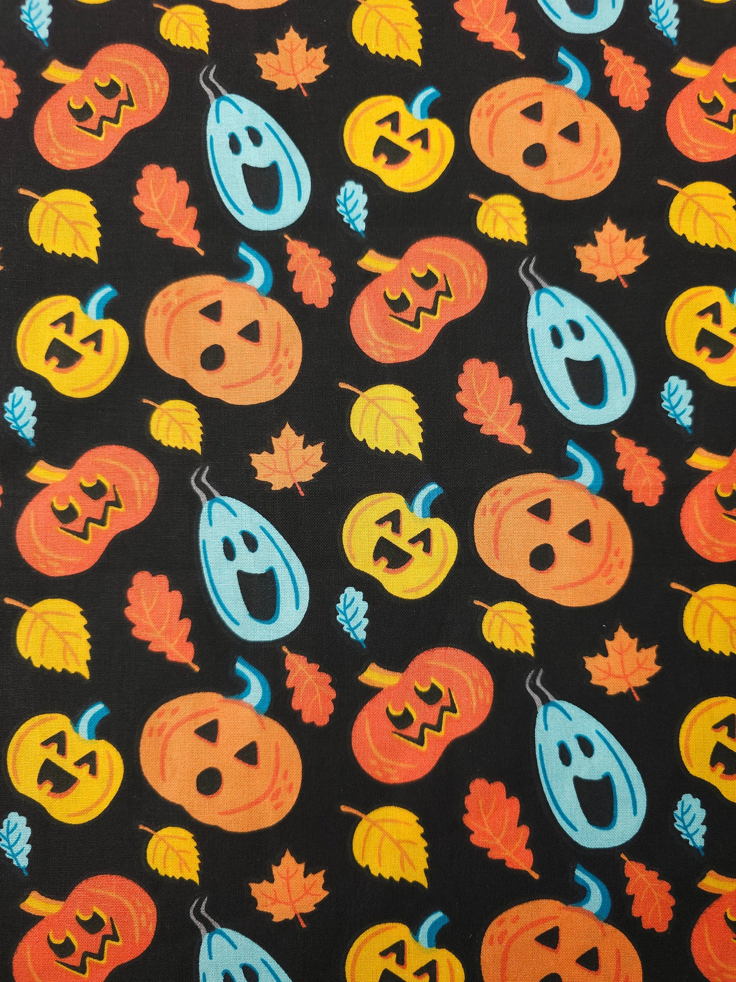 Ghost Pumpkins 100% Cotton