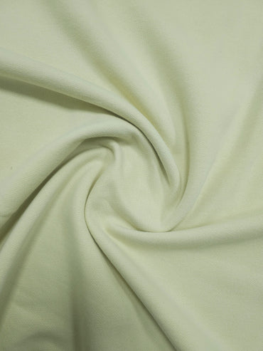 Creamy Yellow Brushed Cotton Terry