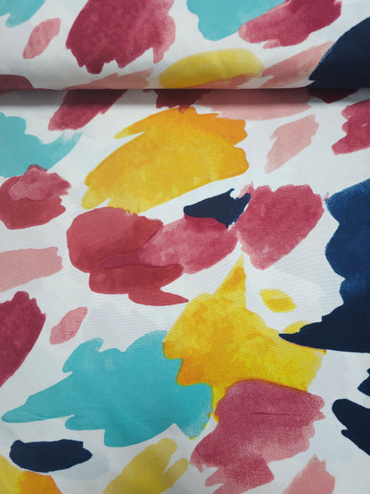 Watercolour Brushstroke 100% Cotton 100"