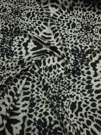 Animal Print Abstract Soft Cotton Sateen Stretch