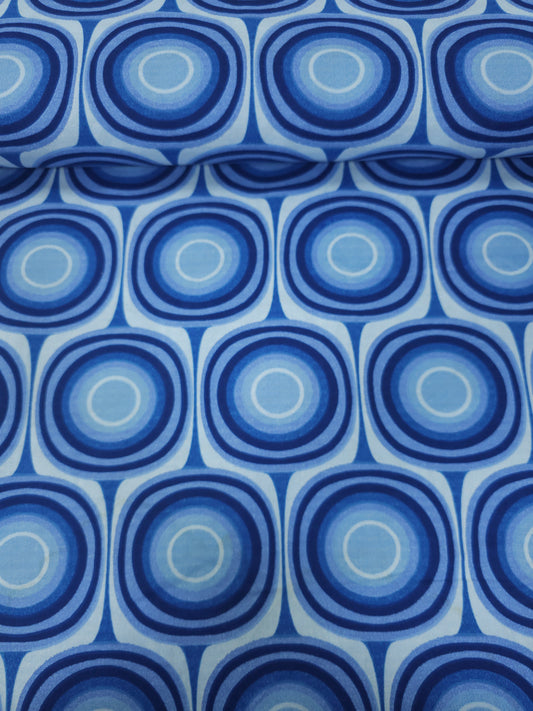 Blue Squircle 100% Cotton 108"