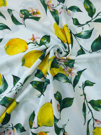 White Lemon Branch 100% Cotton