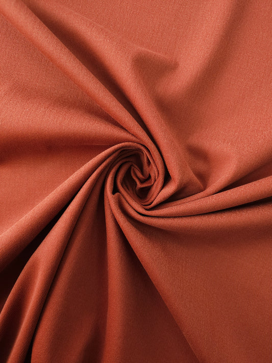 Burnt Orange Brushed Cotton Twill