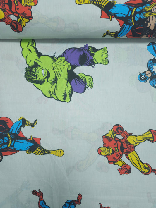 Marvel Comics Superhero 100% Cotton 81"