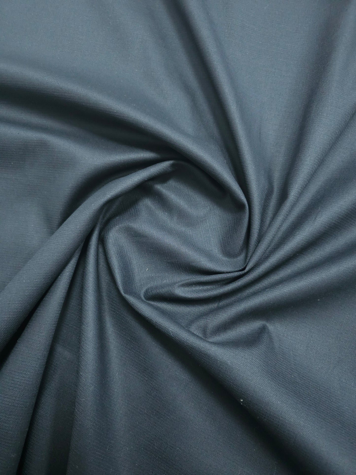 Black Lightweight Cotton Sateen