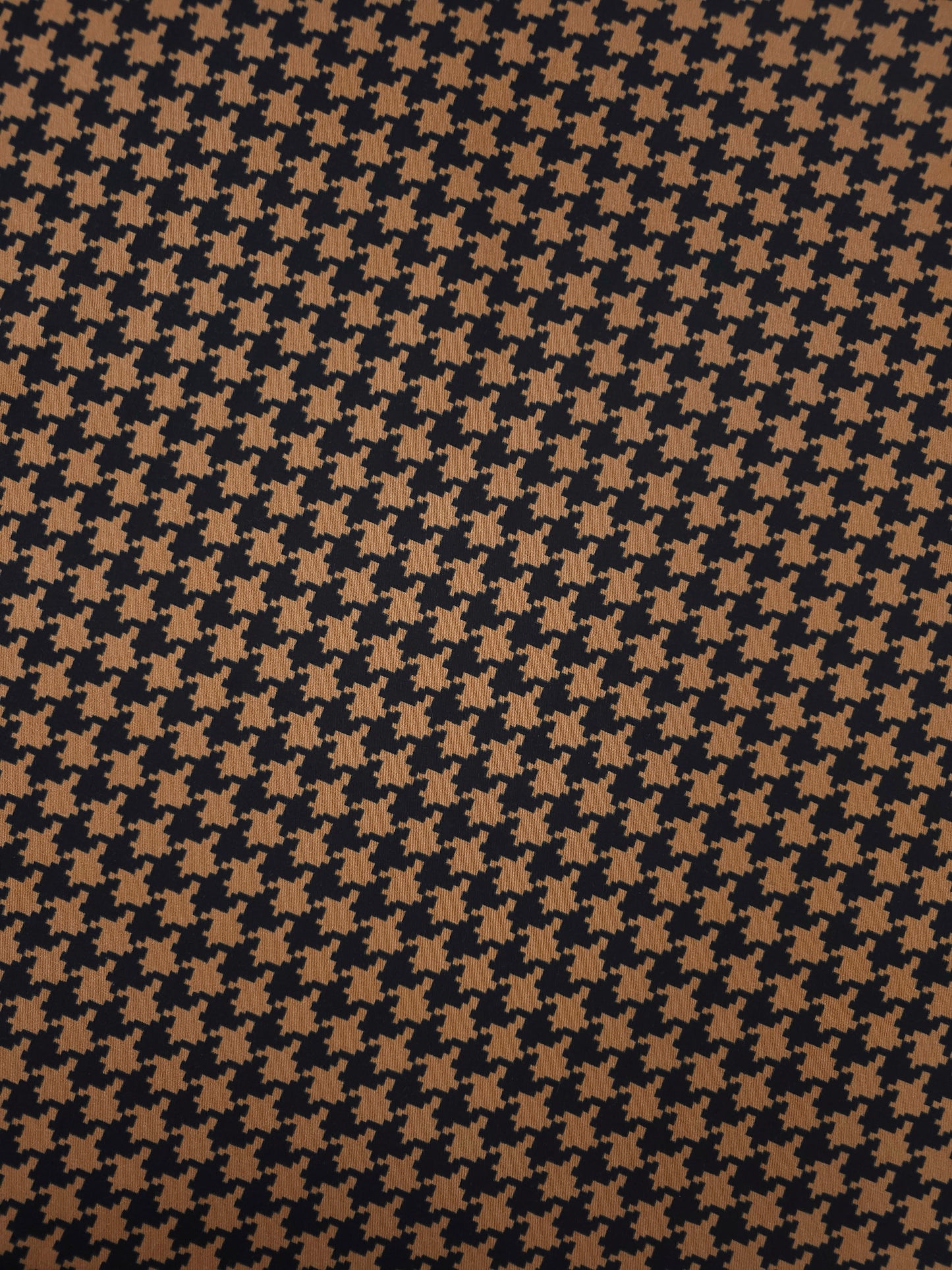 Caramel Clay Dogtooth Cotton Twill