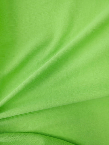 Lime Green Crinkle Cotton