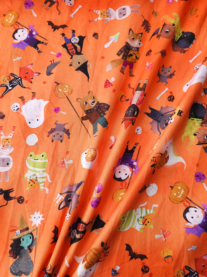 Orange Trick Or Treat Pals 100% Cotton - Robert Kaufman