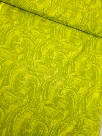 Lemon Lime Marble 100% Cotton