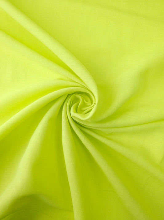 Lime Green Viscose Linen