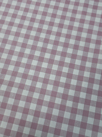 Mauve Gingham 100% Cotton 114"