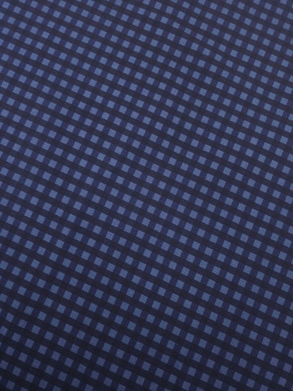 Navy Check Brushed Cotton Twill *DEFECT*