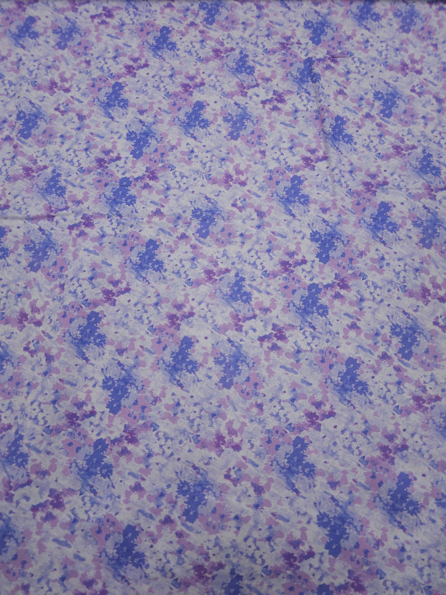 Purple Blur Floral Monet 100% Cotton