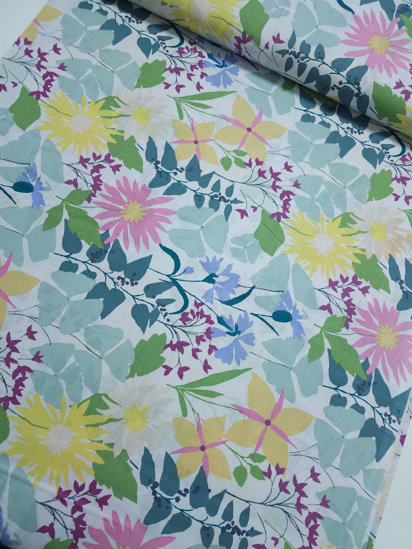 Floral Budding Brights 100% Cotton 94" - Helena Springfield