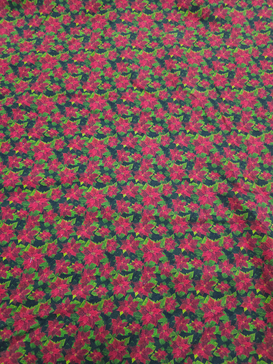 Red/Green Christmas Holly 100% Cotton - Joann