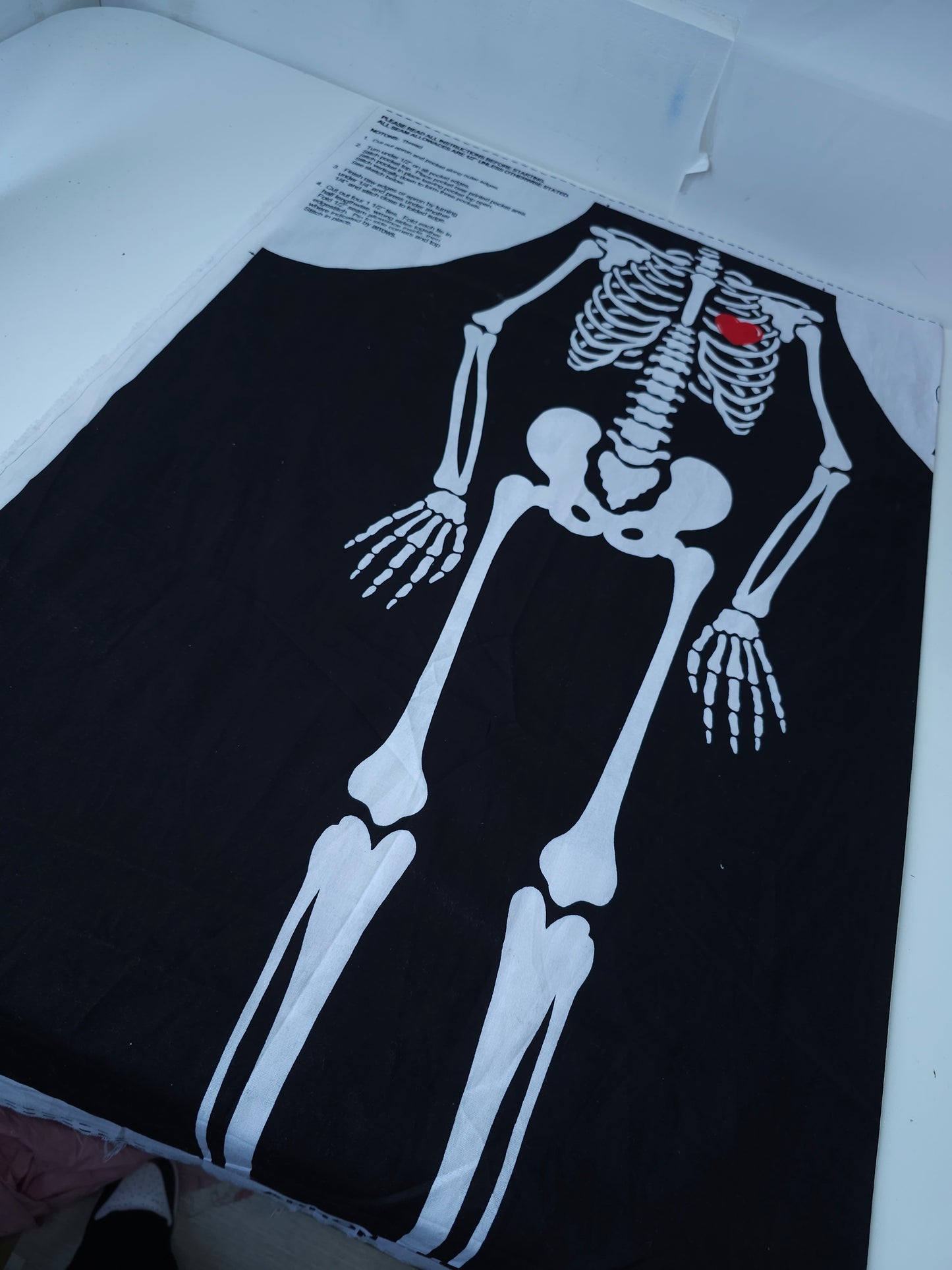 *Sew Your Own* Skeleton Apron 100% Cotton