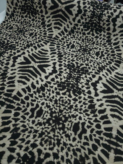 Animal Print Abstract Soft Cotton Sateen Stretch