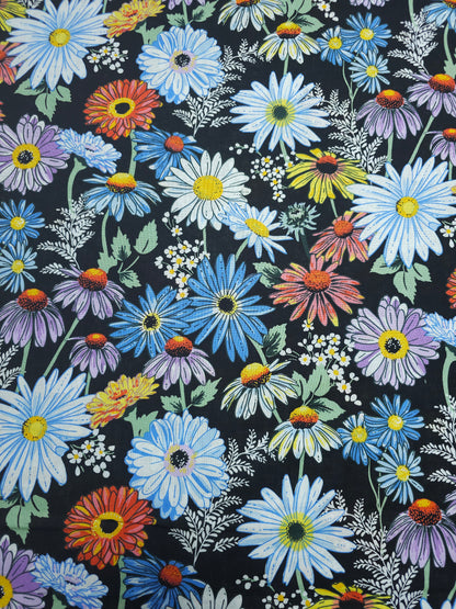 Multicolour Daisy Field 100% Cotton 60" - Vera Bradley