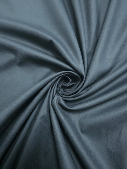 Black Lightweight Cotton Sateen