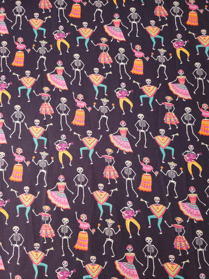 Dancing Skeleton 100% Cotton