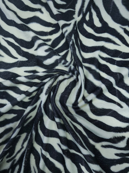 Zebra Stripe Lightweight Velvet