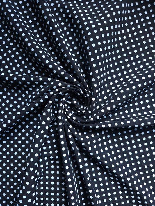 Black Mini Polka Modal