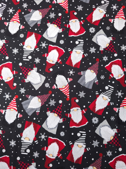 Santa Gnome 100% Cotton