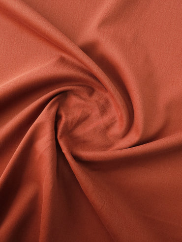 Burnt Orange Brushed Cotton Twill