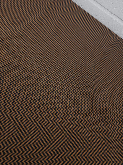 Caramel Clay Mini Dogtooth Cotton Twill