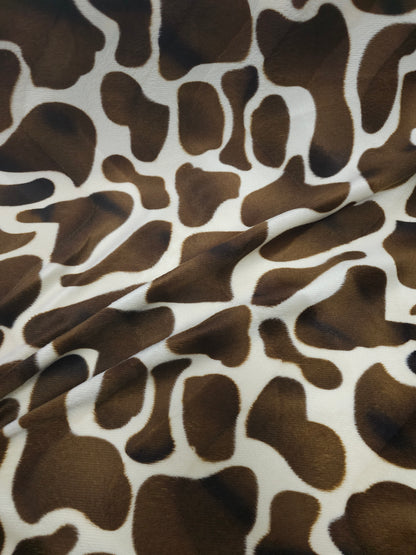 Big Giraffe Print Lightweight Velvet