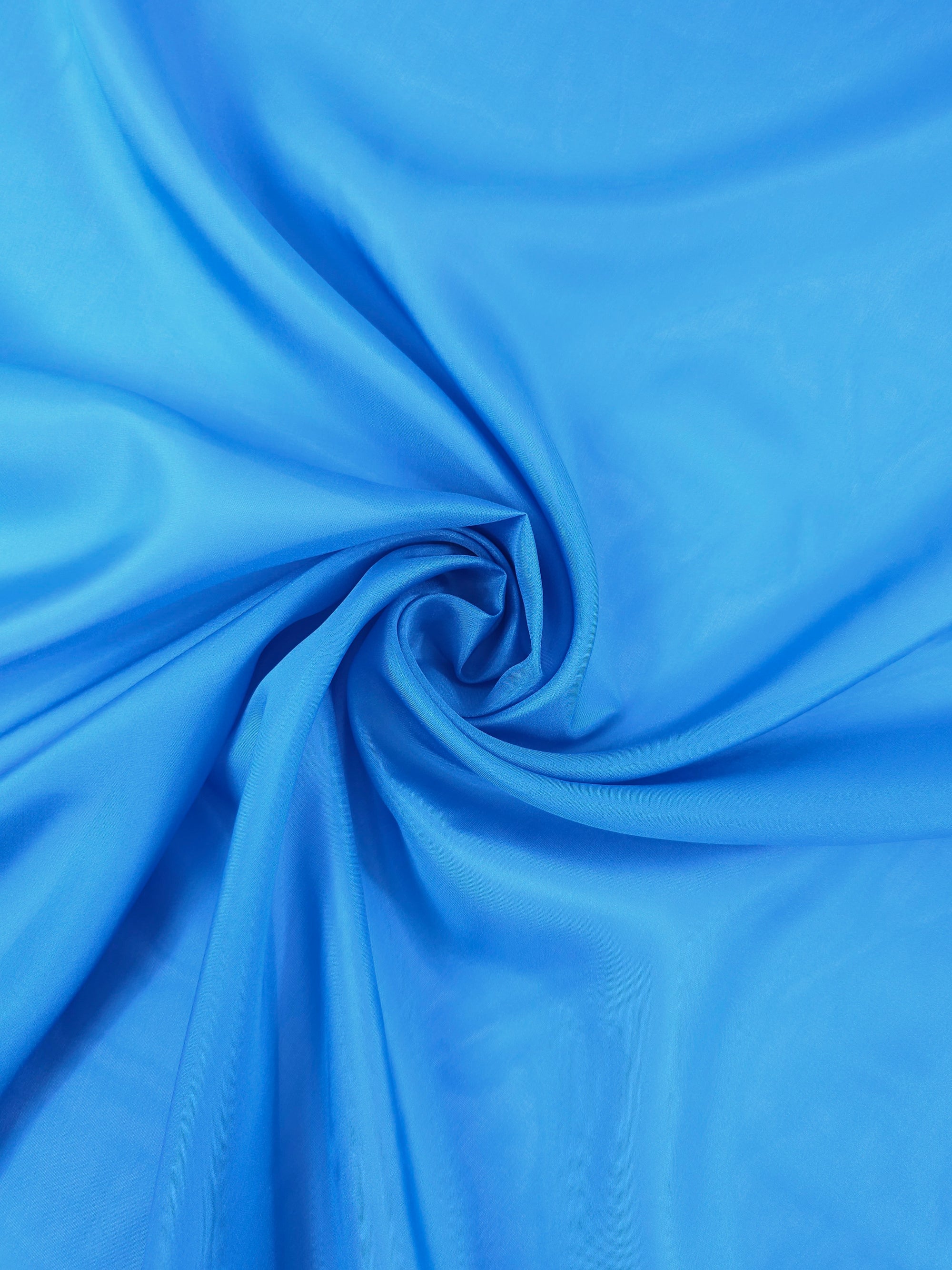 Azure Blue Silk Voile