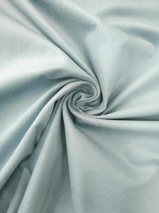 Pastel Blue Cotton Velvet