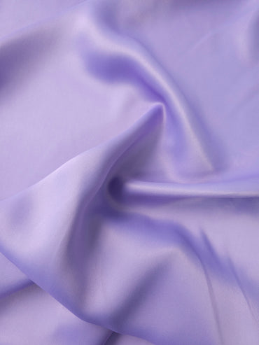 Lilac Crepe Backed Viscose Satin