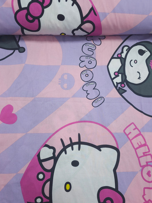 Hello Kitty Kuromi 100% Cotton 84"