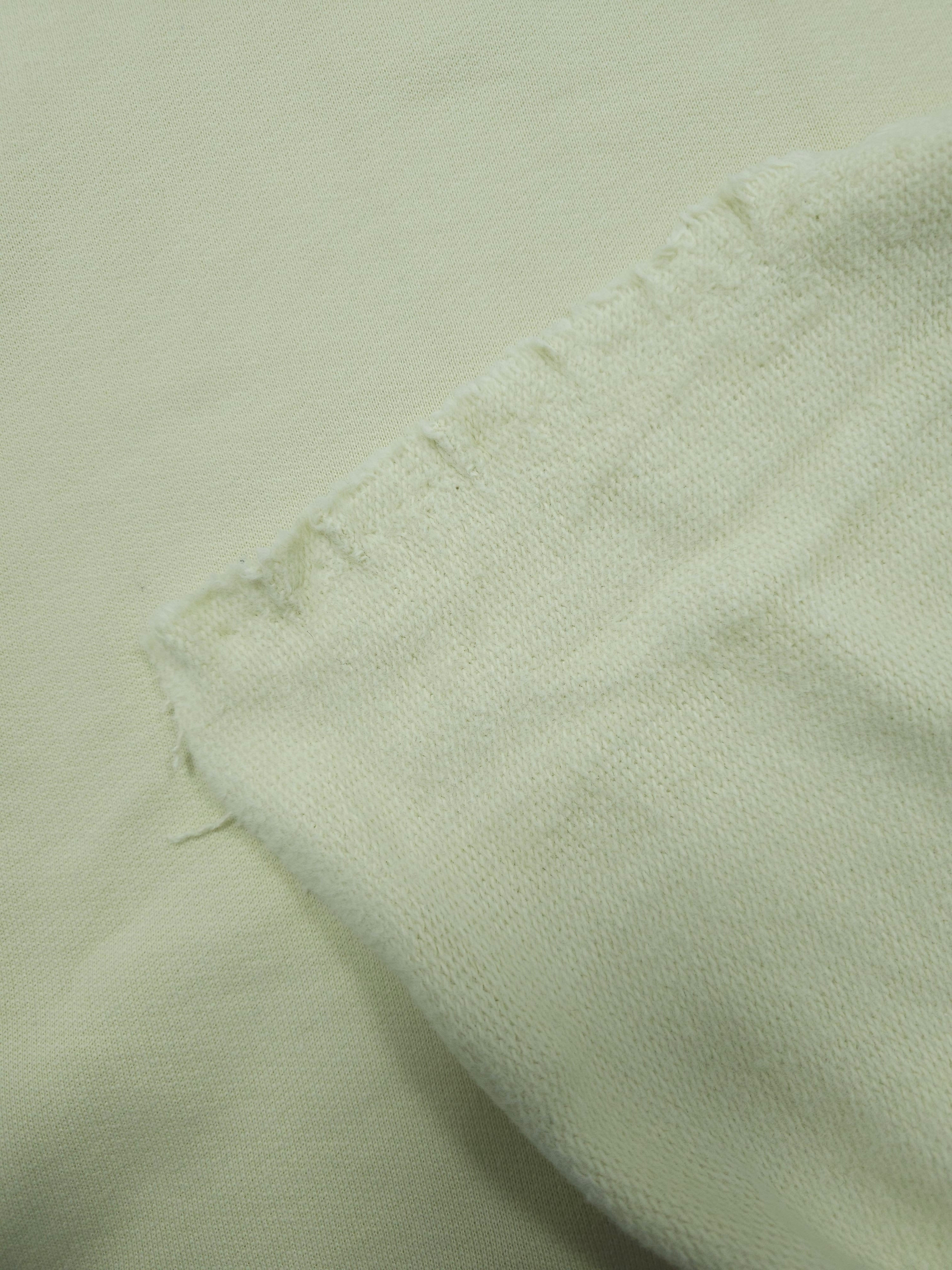 Creamy Yellow Brushed Cotton Terry