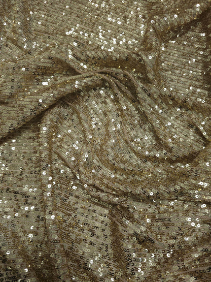 Light Gold Stripe Sequin