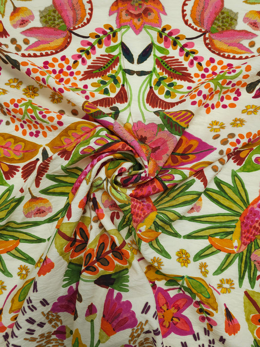 Tropical Floral Festival Modal Viscose