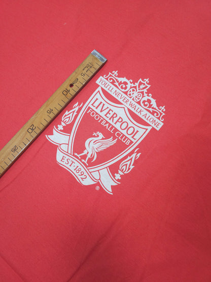 Liverpool FC 100% Cotton Panel  Football Fabric 102"