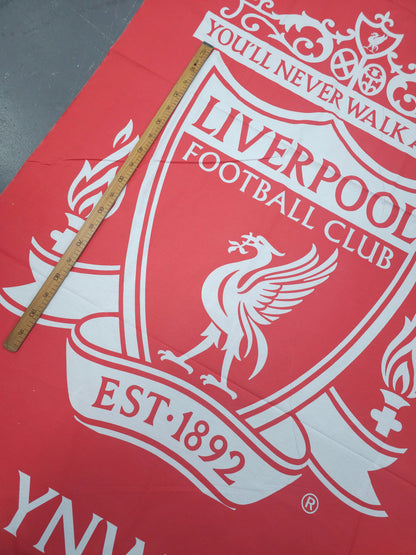 Liverpool FC 100% Cotton Panel  Football Fabric 102"