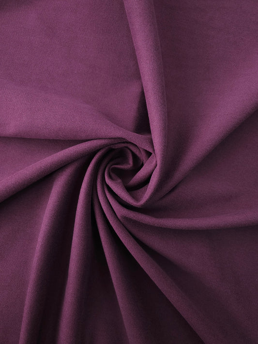 Plum Purple Brushed Cotton Twill