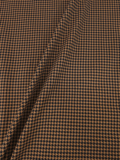 Caramel Clay Mini Dogtooth Cotton Twill