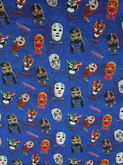 Lucha Libre Masks 100% Cotton - Robert Kaufman