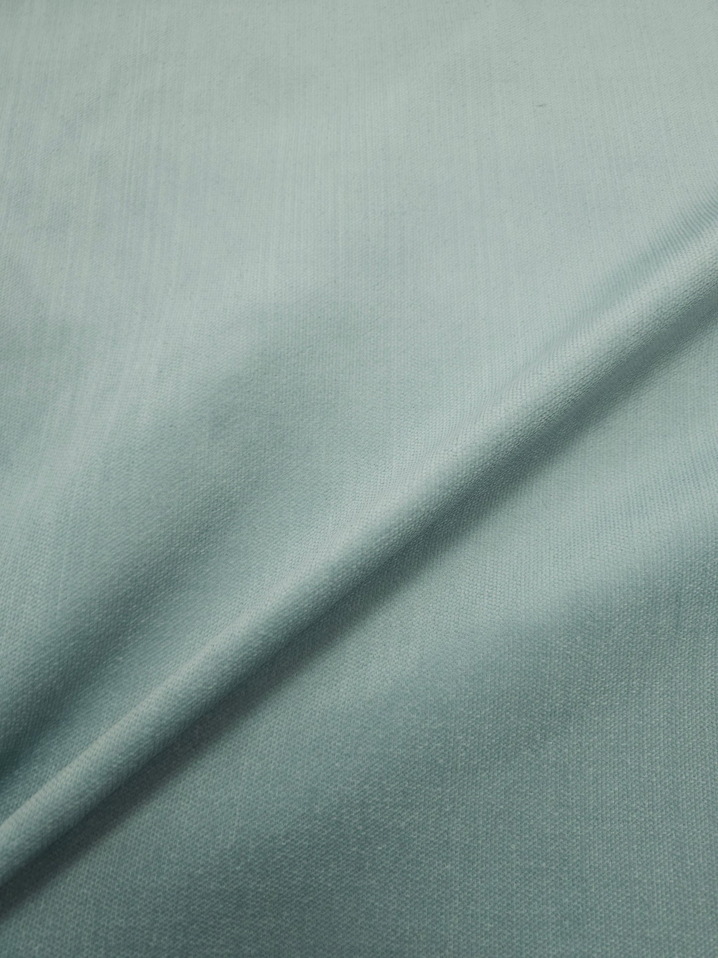 Pale Duck Egg Blue Cotton Velvet