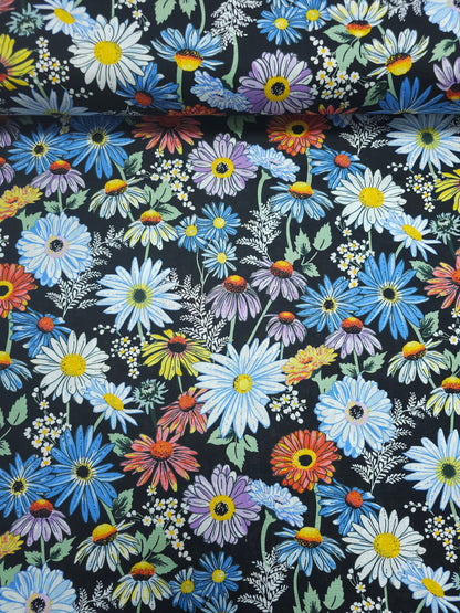 Multicolour Daisy Field 100% Cotton 60" - Vera Bradley