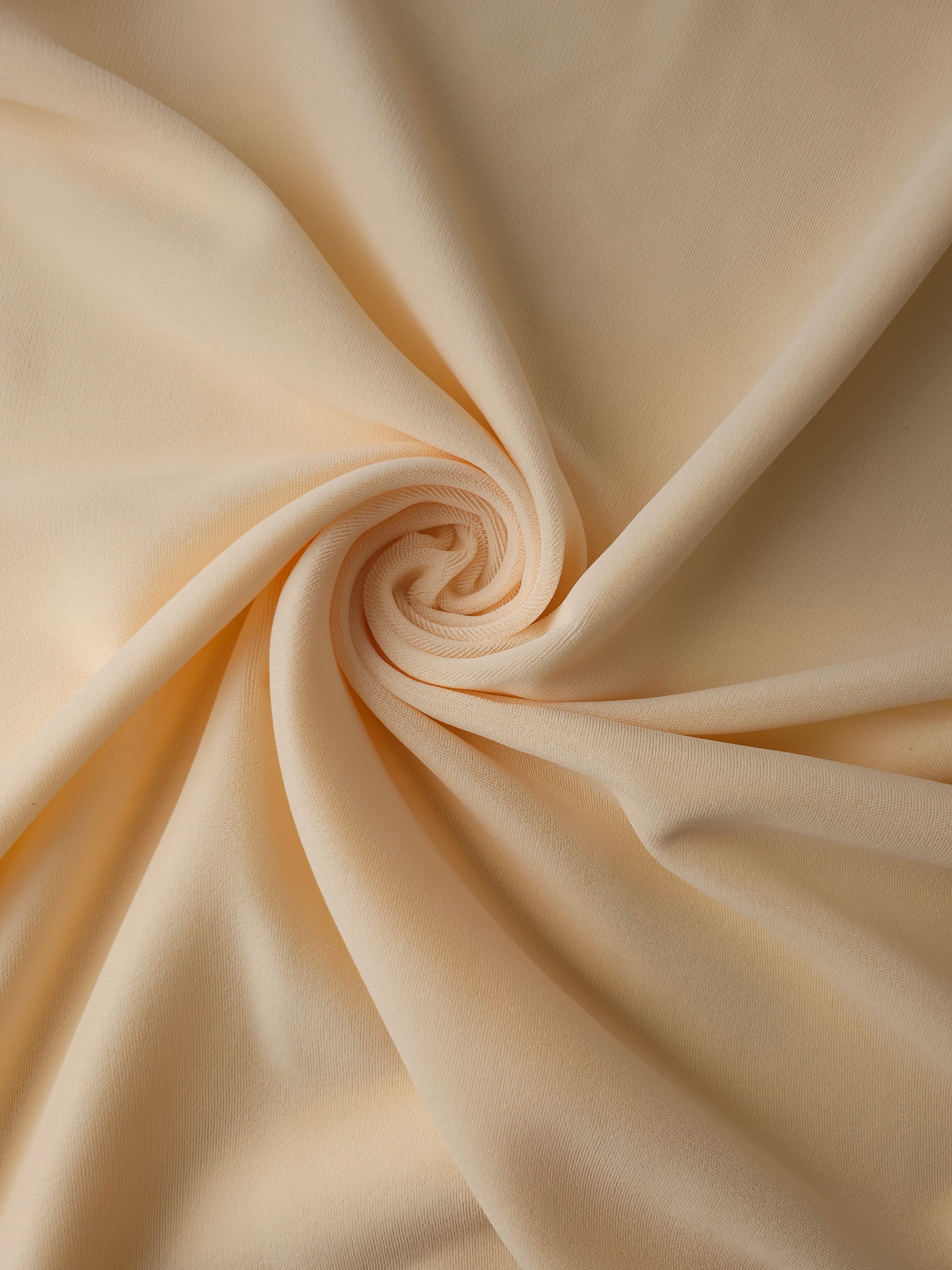 Creamy Peach Viscose Velvet