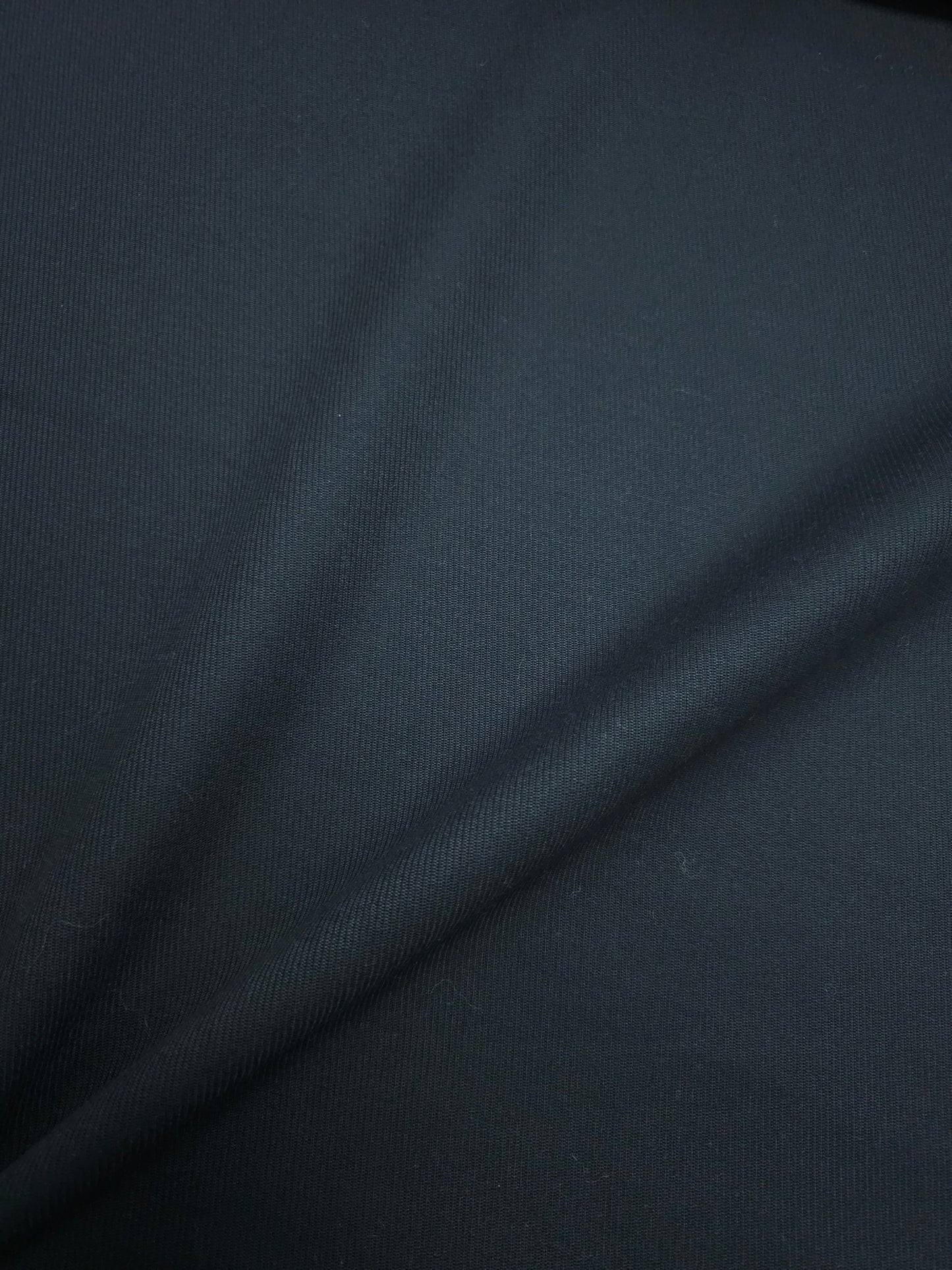 Black Twill Mediumweight Wool - 4.6m Piece