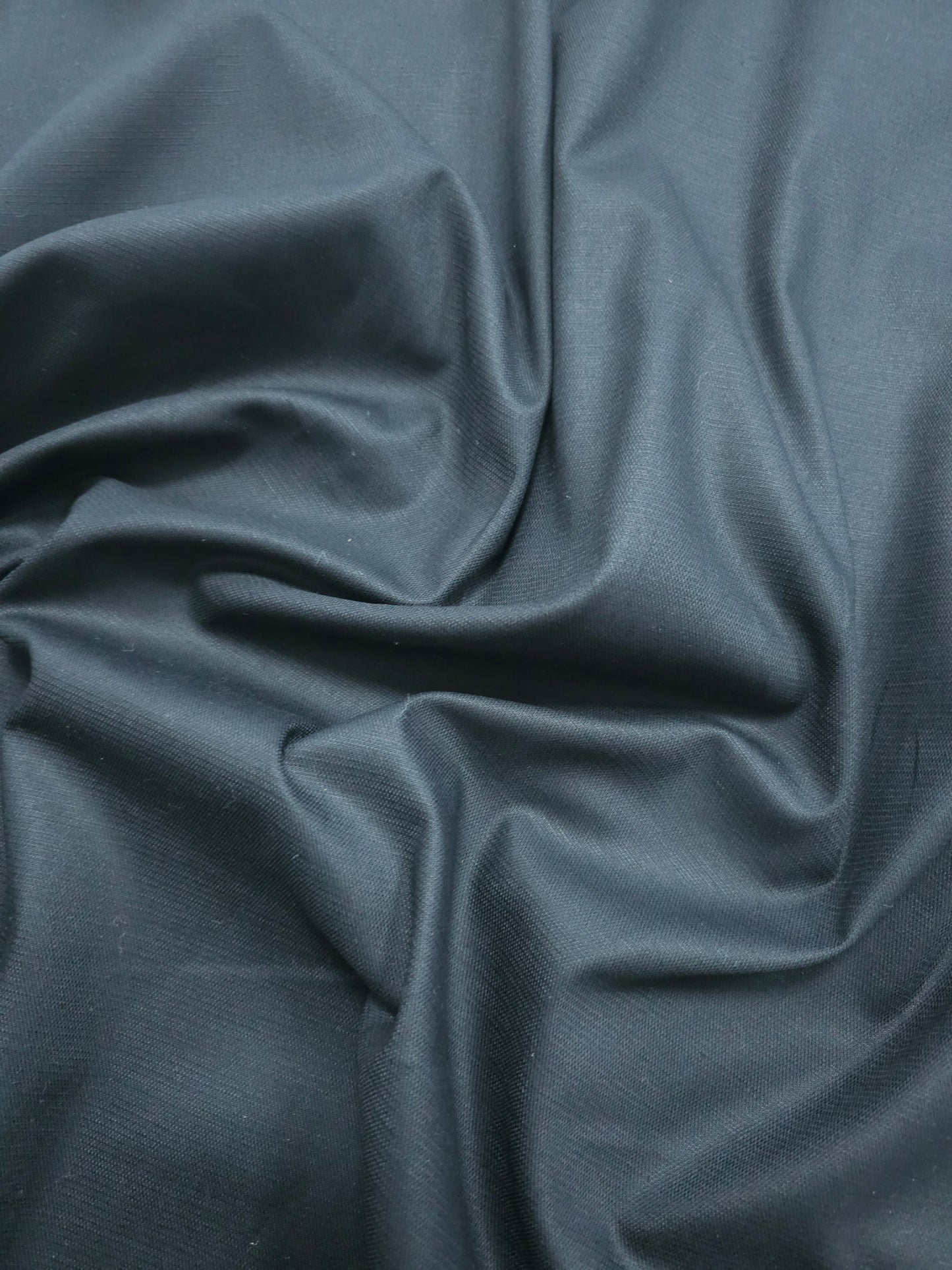 Black Lightweight Cotton Sateen