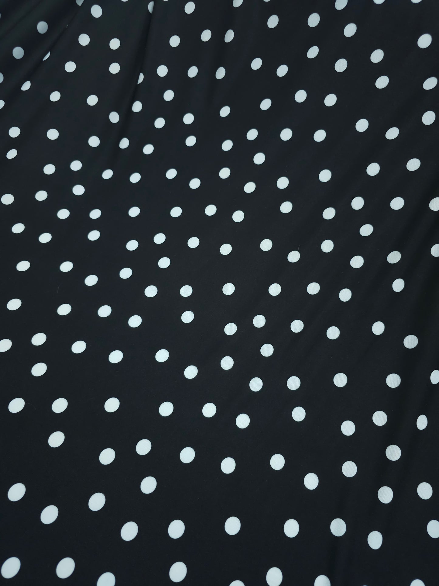 Black/White Polka Swimwear 4-Way Stretch