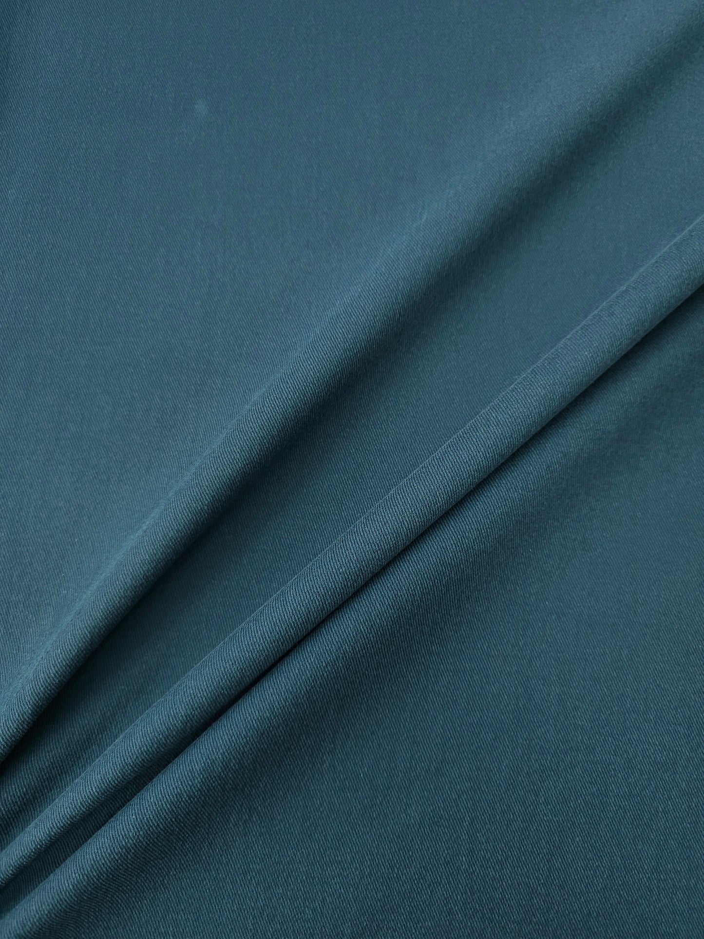 Deep Teal Brushed Cotton Twill