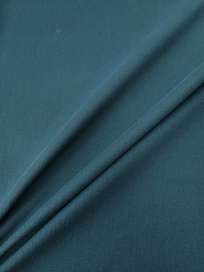 Deep Teal Brushed Cotton Twill